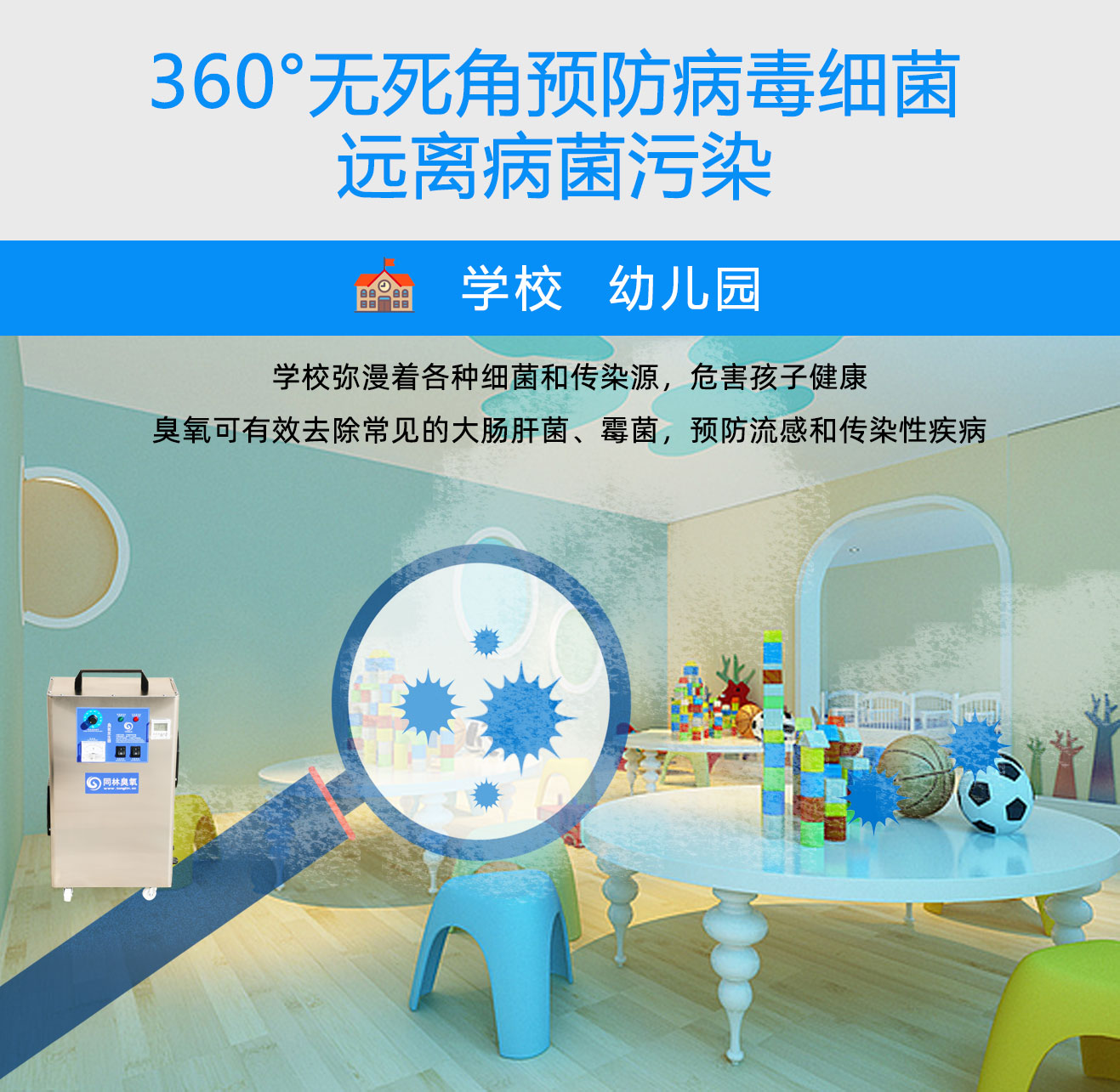 學校，酒店移動式臭氧消毒機(圖3)